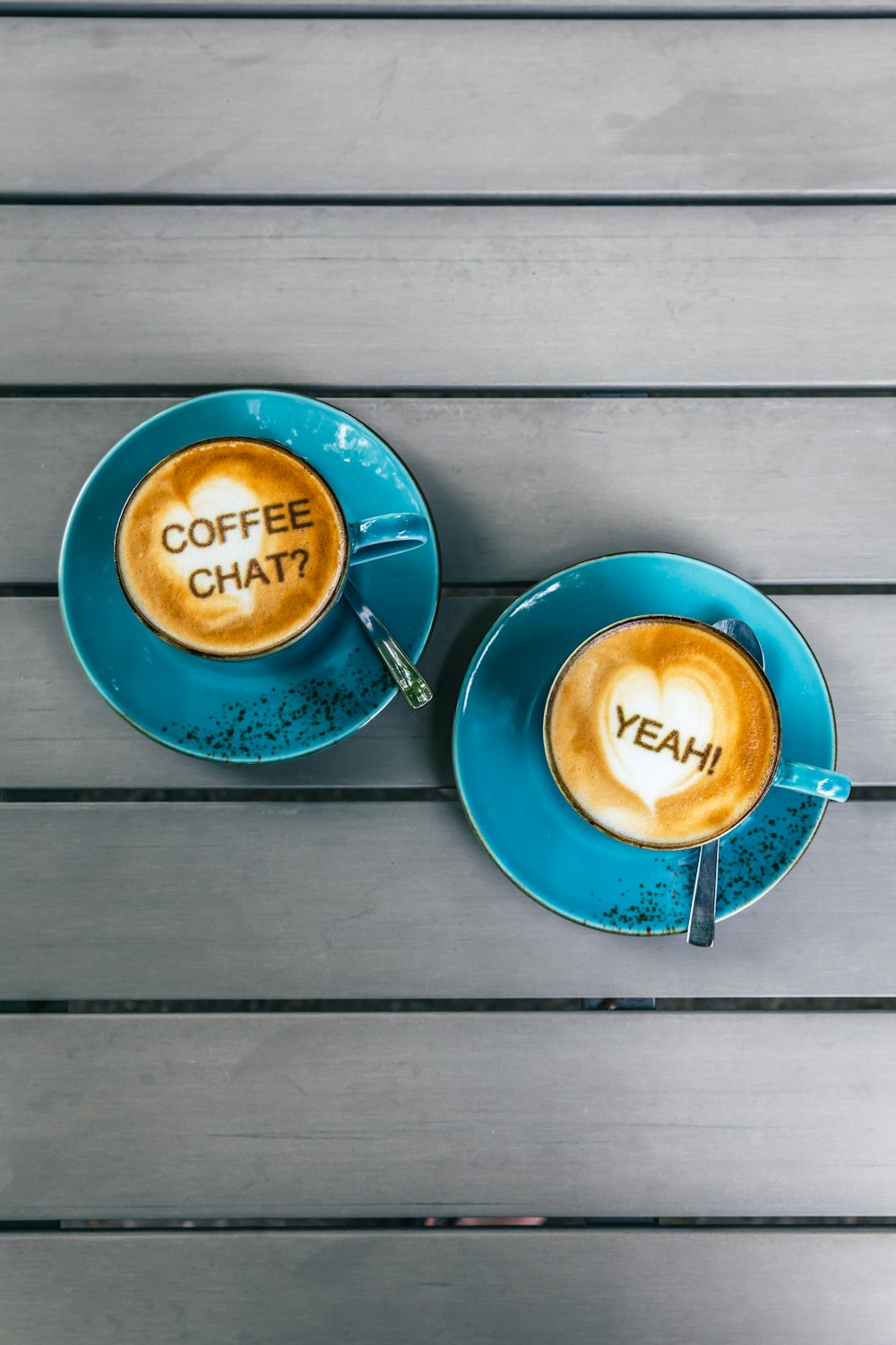 blue and white ceramic mugs