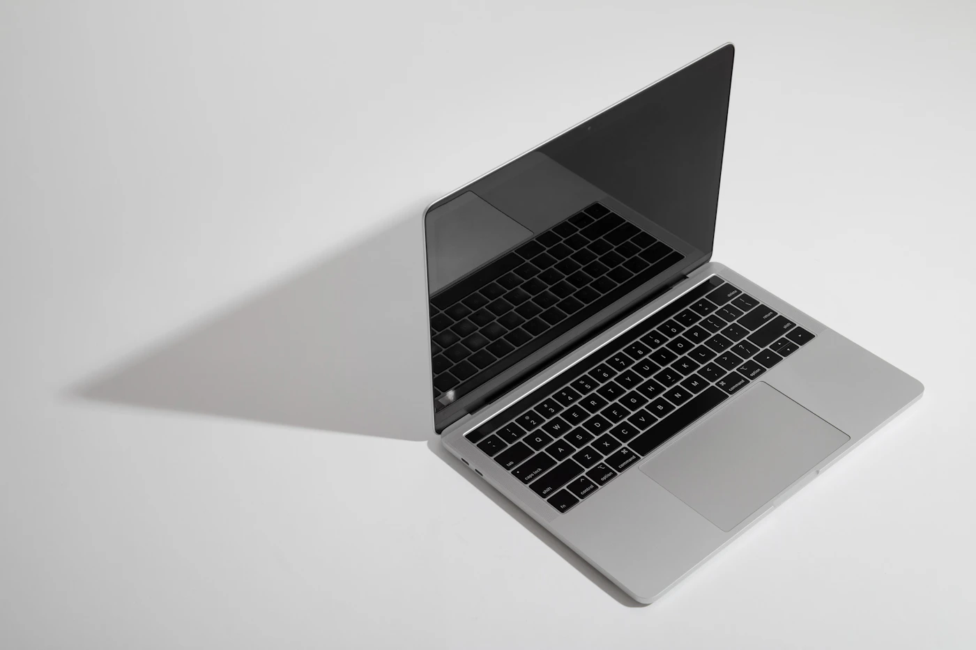 Laptop with external monitor and USB-C hub workstation