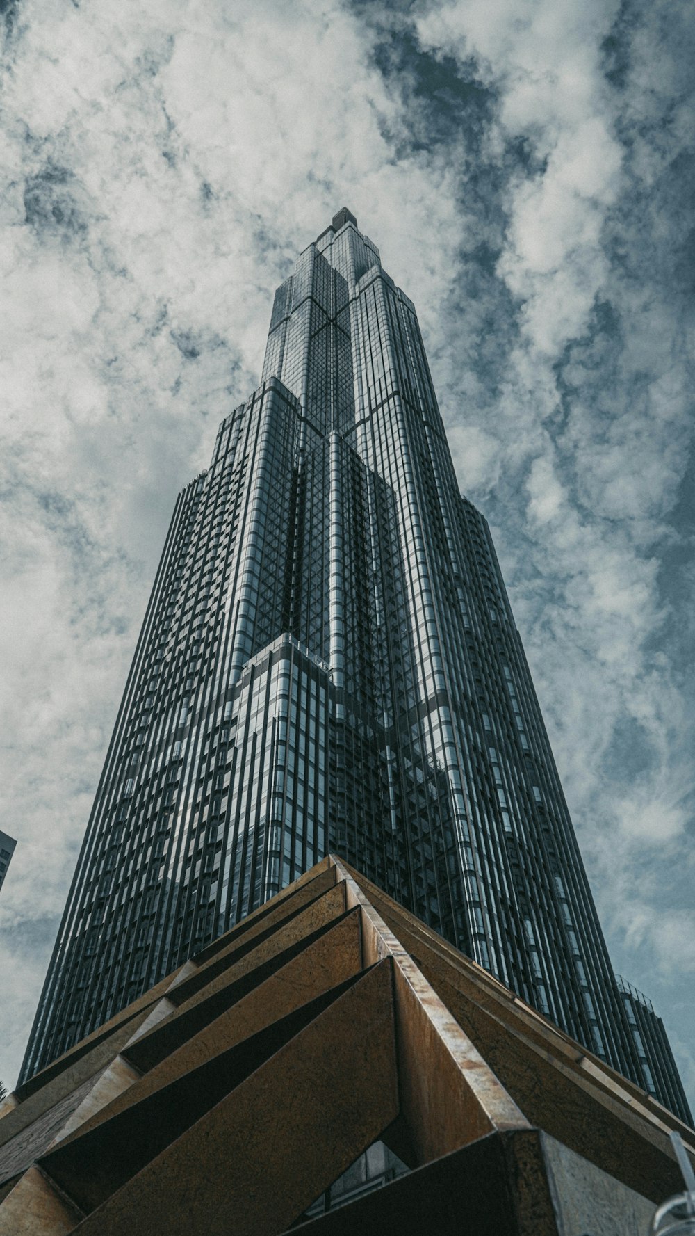 low angle photography of high rise building