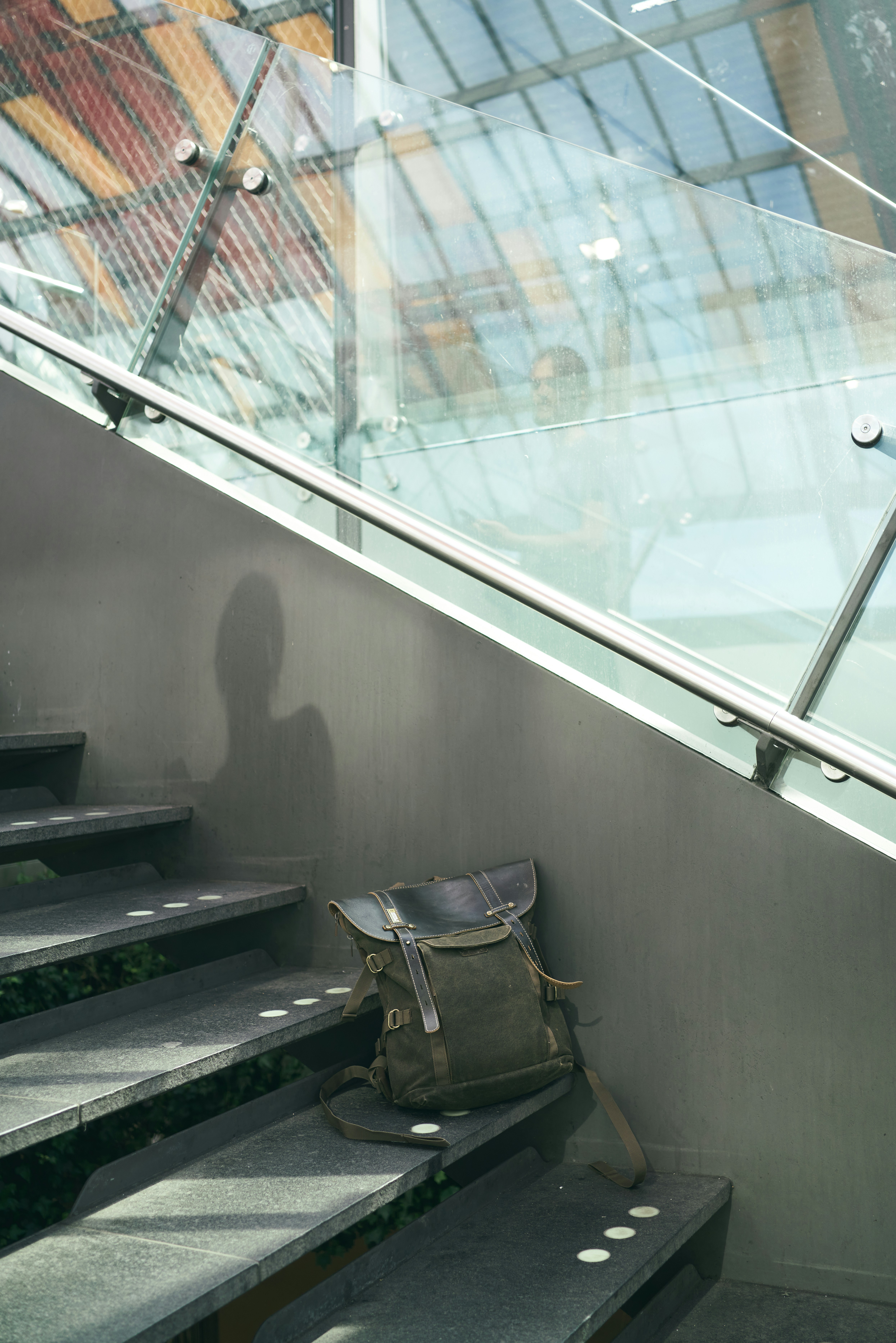 stainless steel framed glass window