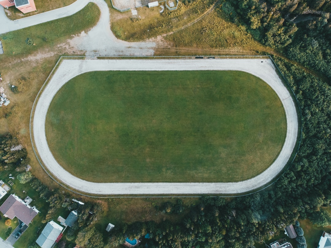 aerial view of green field during daytime