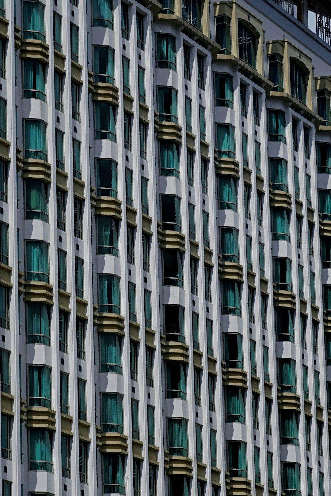 white and blue concrete building