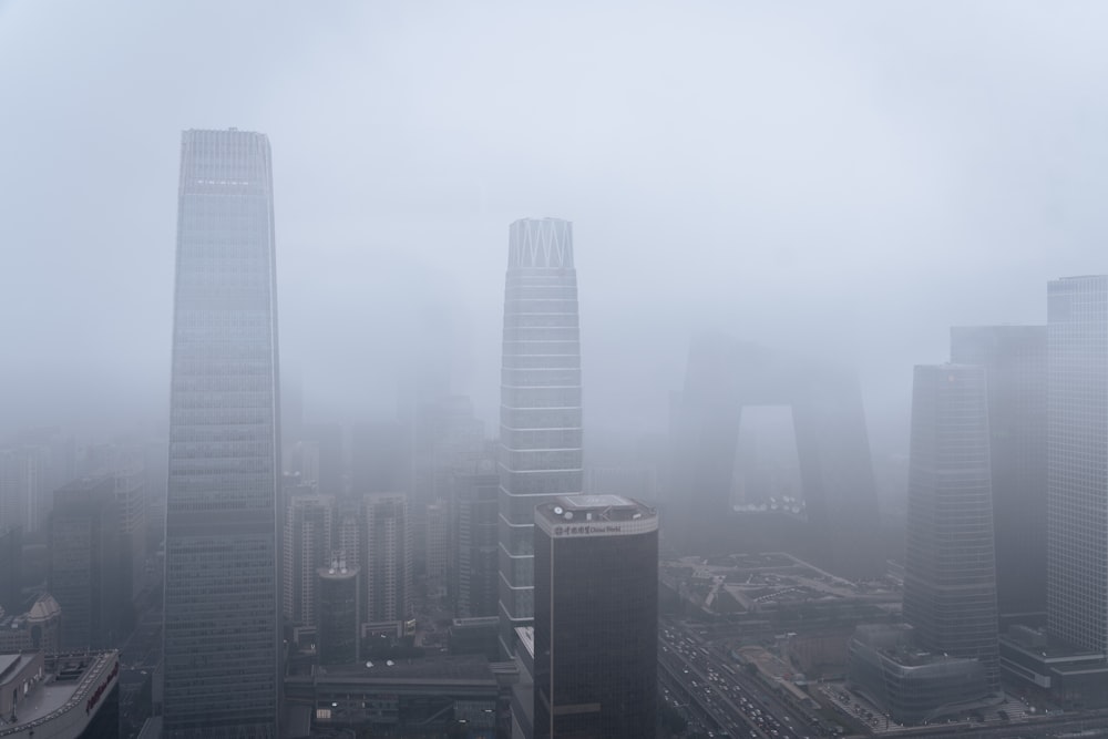 high rise buildings during daytime