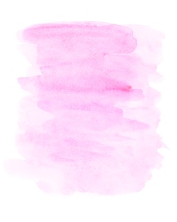 A watercolor painting featuring soft shades of pink. The strokes are irregular and layered, creating a gentle, dreamy appearance.