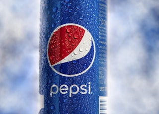 blue and red pepsi can