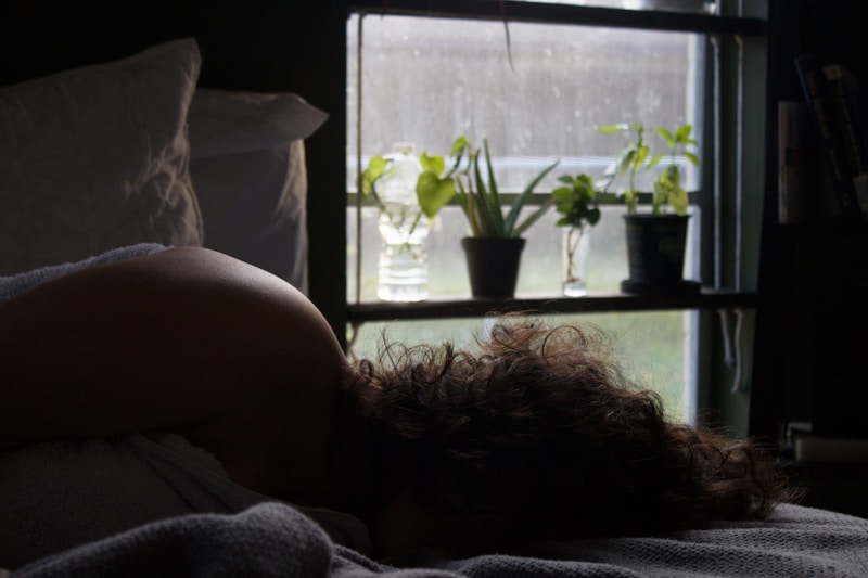 green potted plant on window