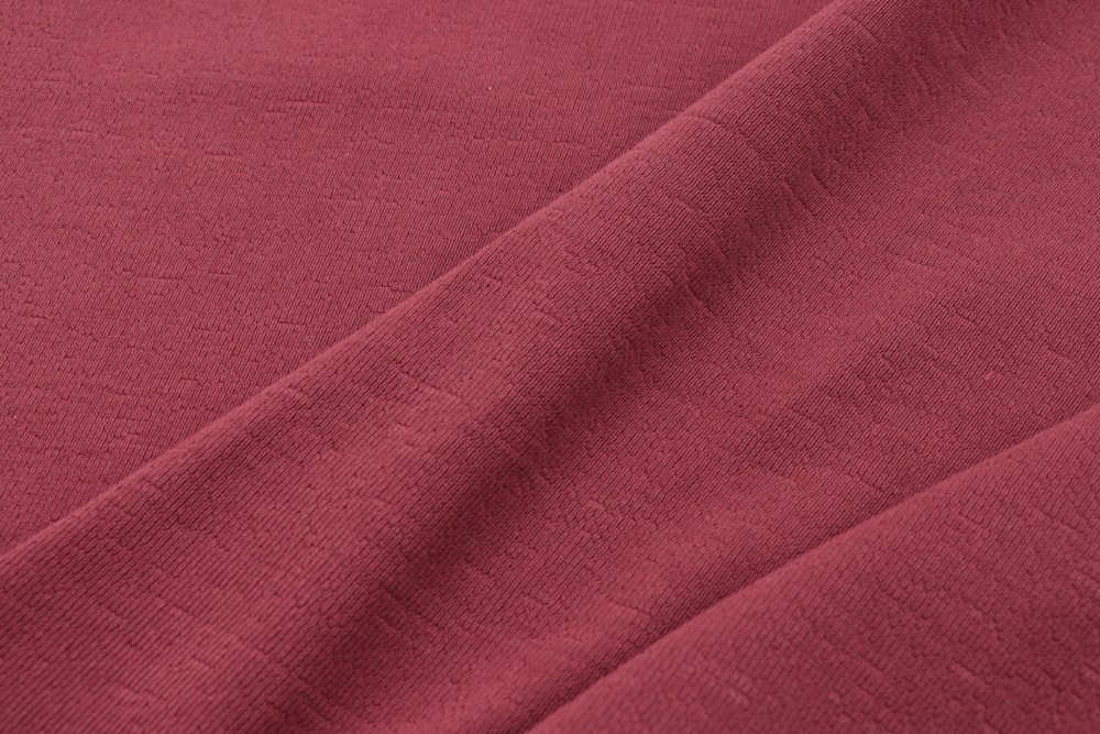 red textile in close up image