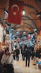 people walking on market during daytime
