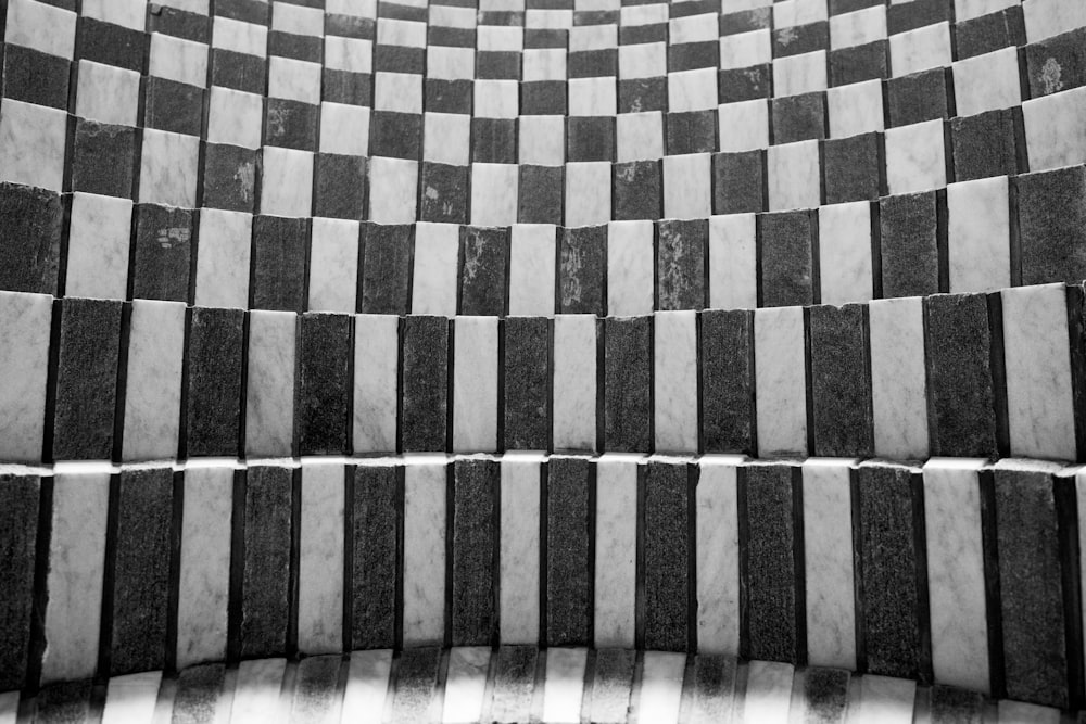 black and white checkered textile