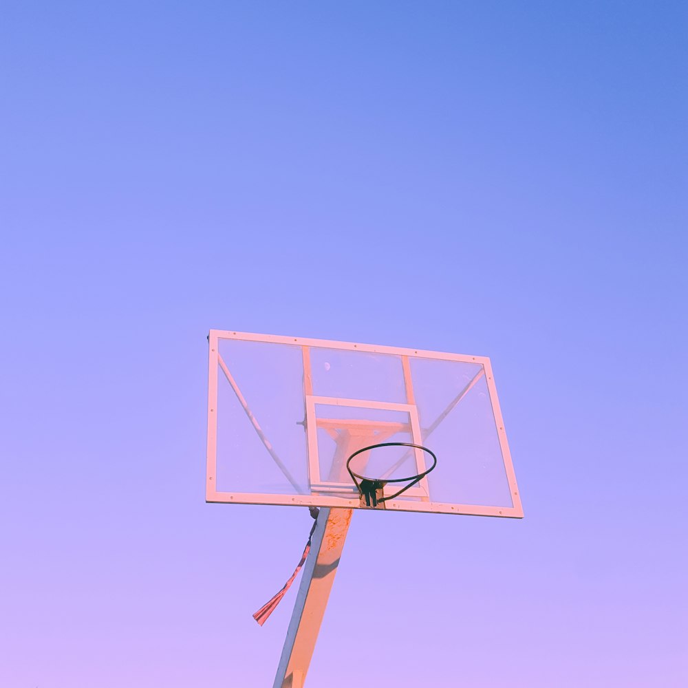 basketball hoop under blue sky