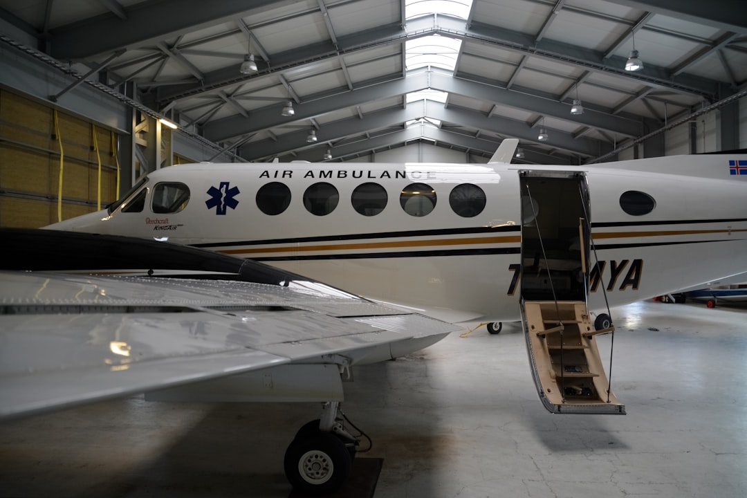 white and black plane in a room