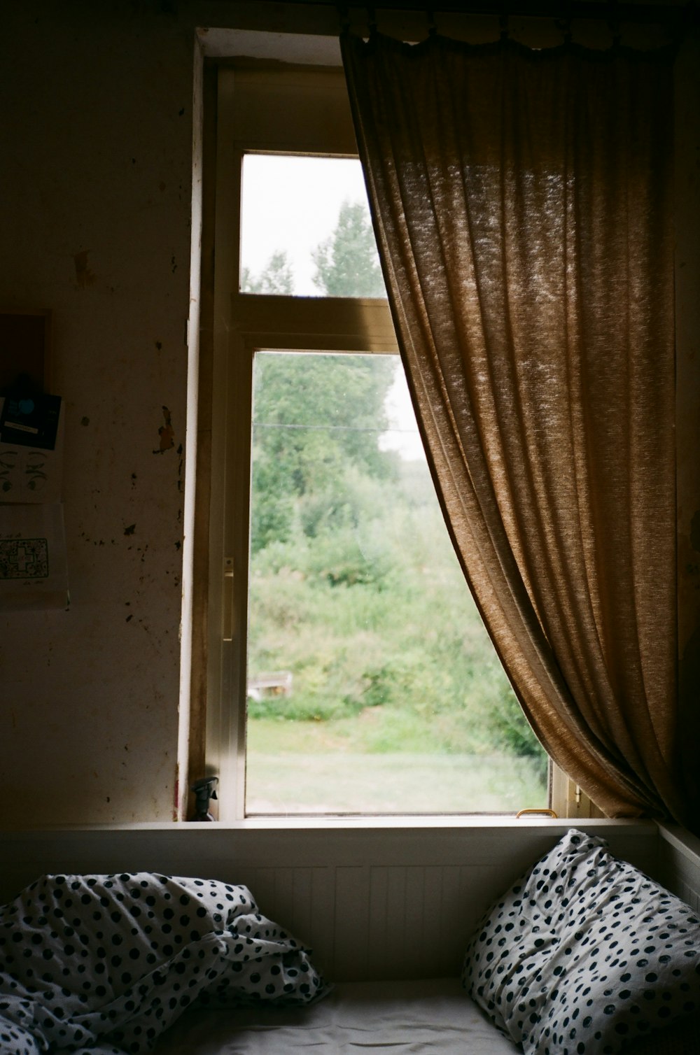 white wooden framed glass window