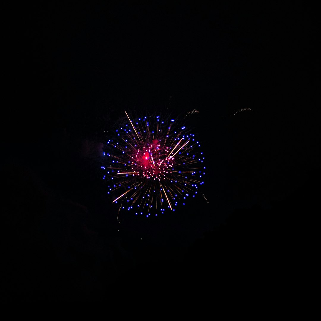 pink and white fireworks display during nighttime