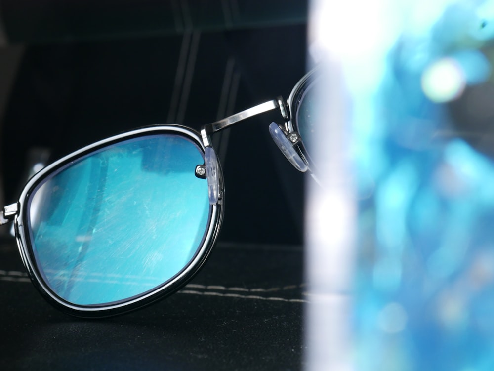 silver framed aviator style sunglasses