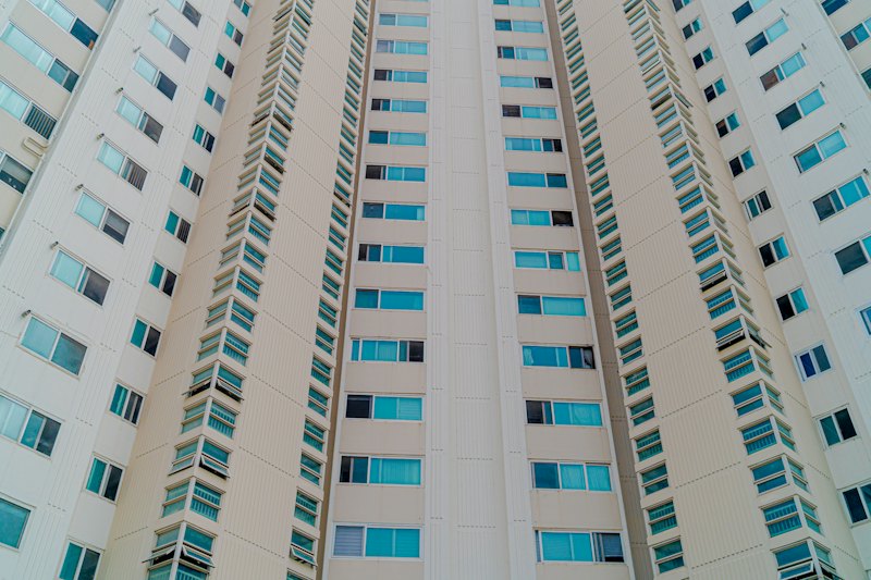 Tampak gedung apartemen