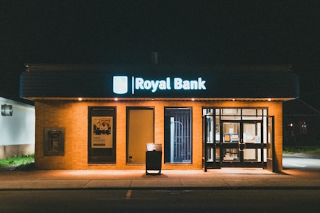 UNKs coffee shop during night time