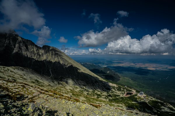 The ridge looking out over the plain — High Tatras, Slovakia