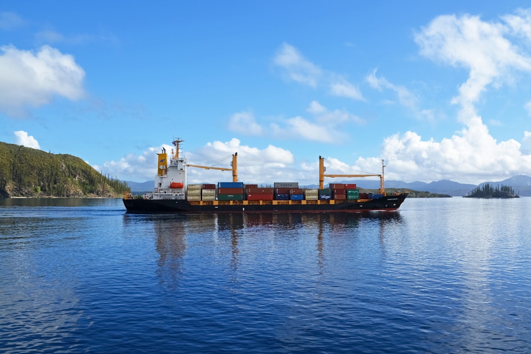 cargo ship on sea under blue sky during daytime