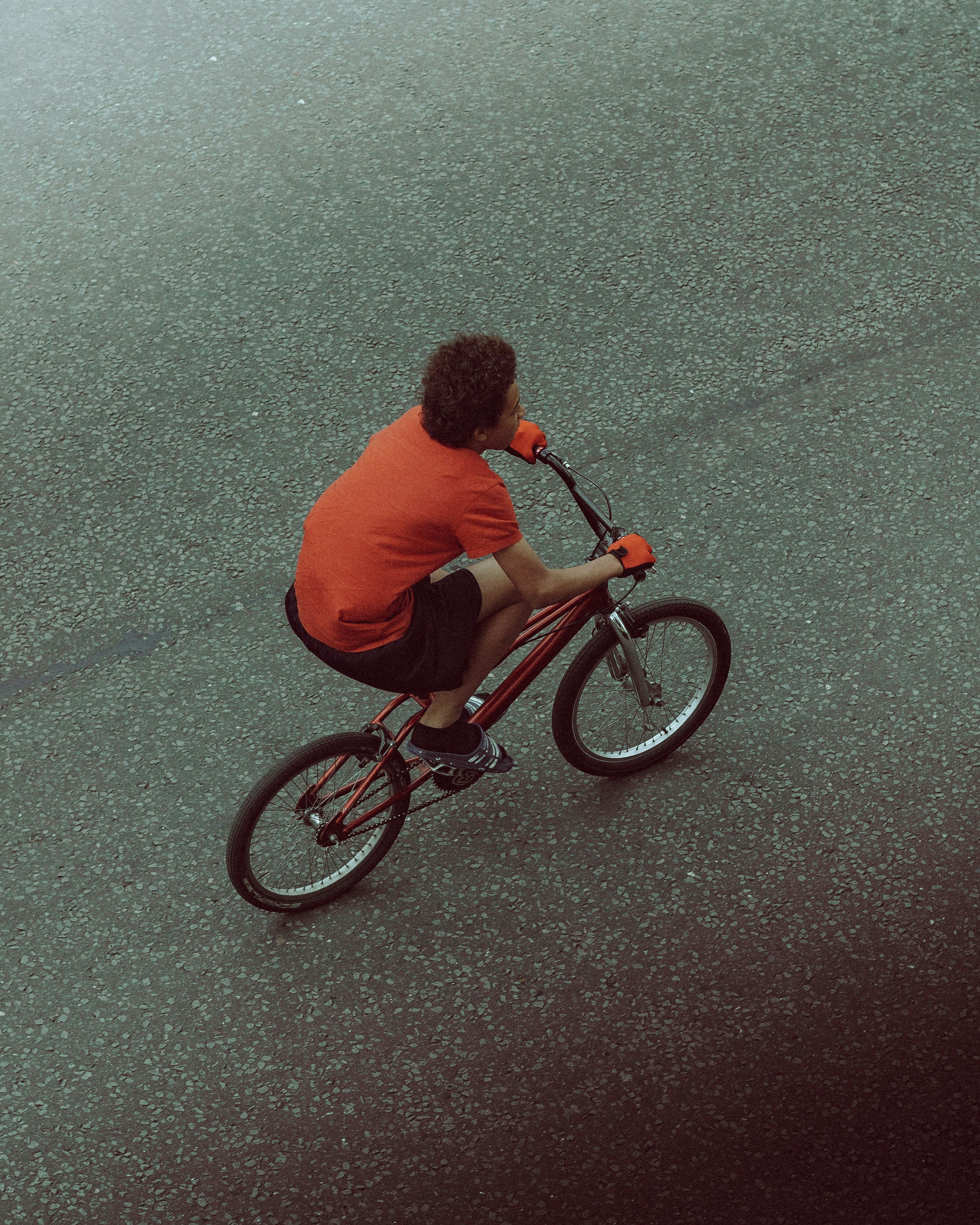 アスファルト 自転車用 赤色