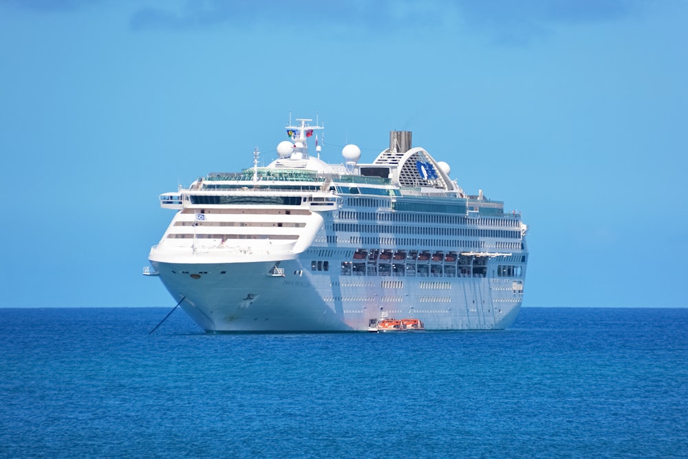 white cruise ship on sea during daytime