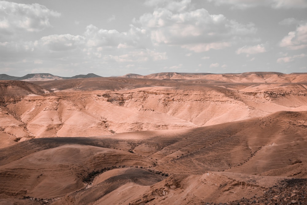 brown and gray mountains under white clouds during daytime