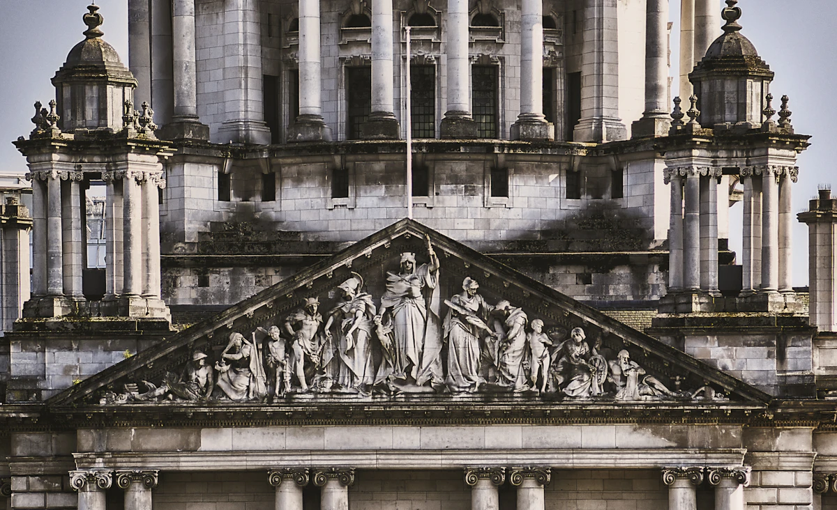 Sculptural architectural detail from Belfast City Hall
