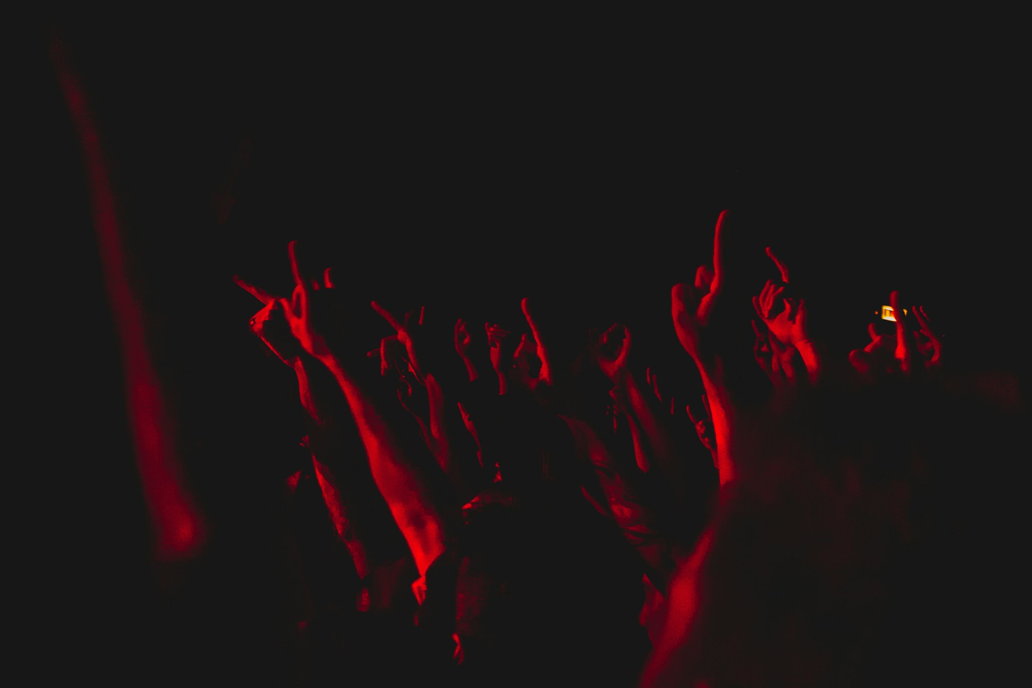 Concert atmosphere in Red