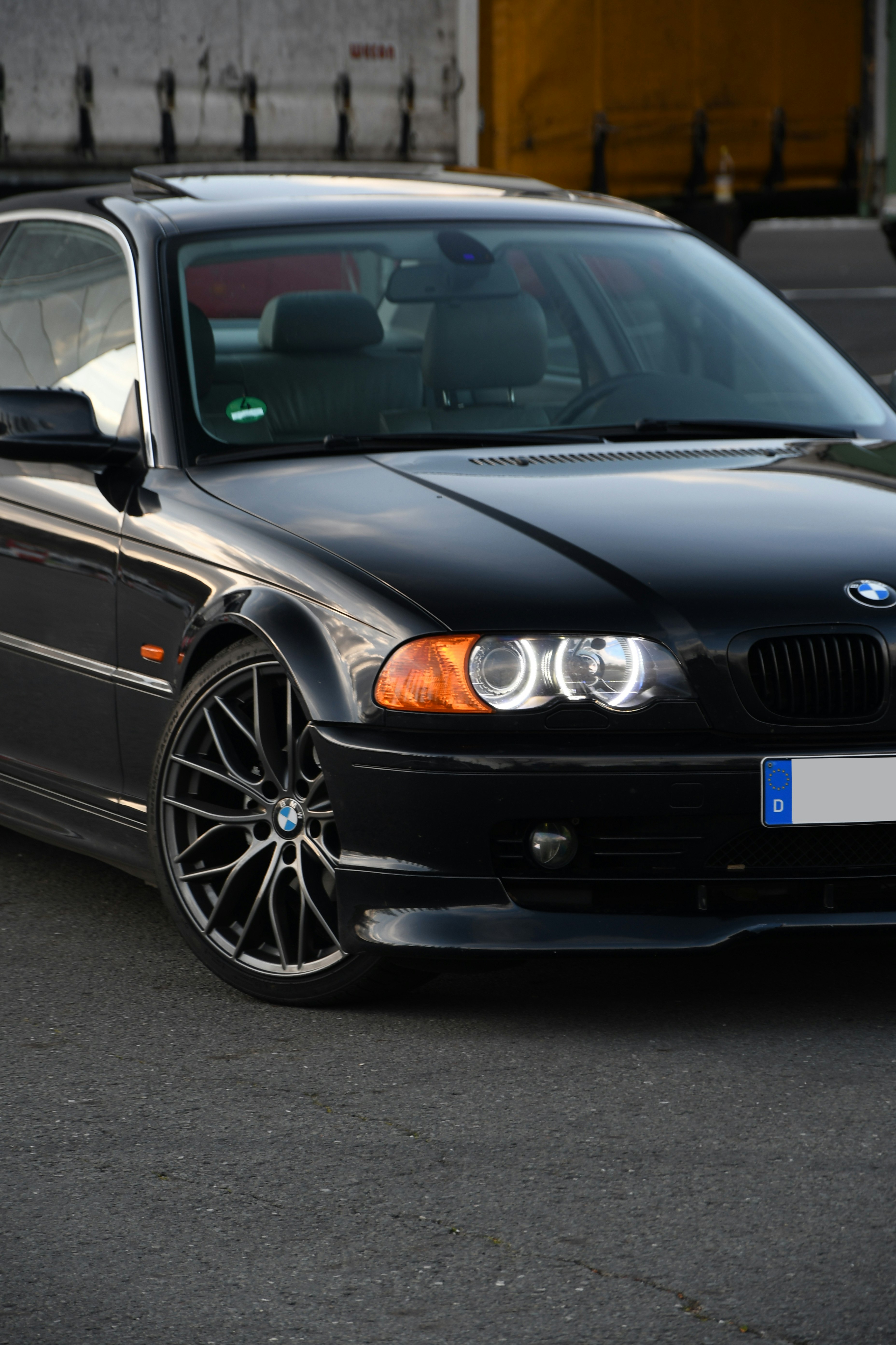 black bmw m 3 coupe