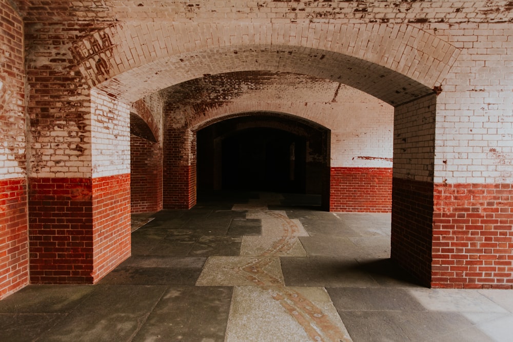 brown and red brick wall