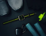 black apple watch with black strap