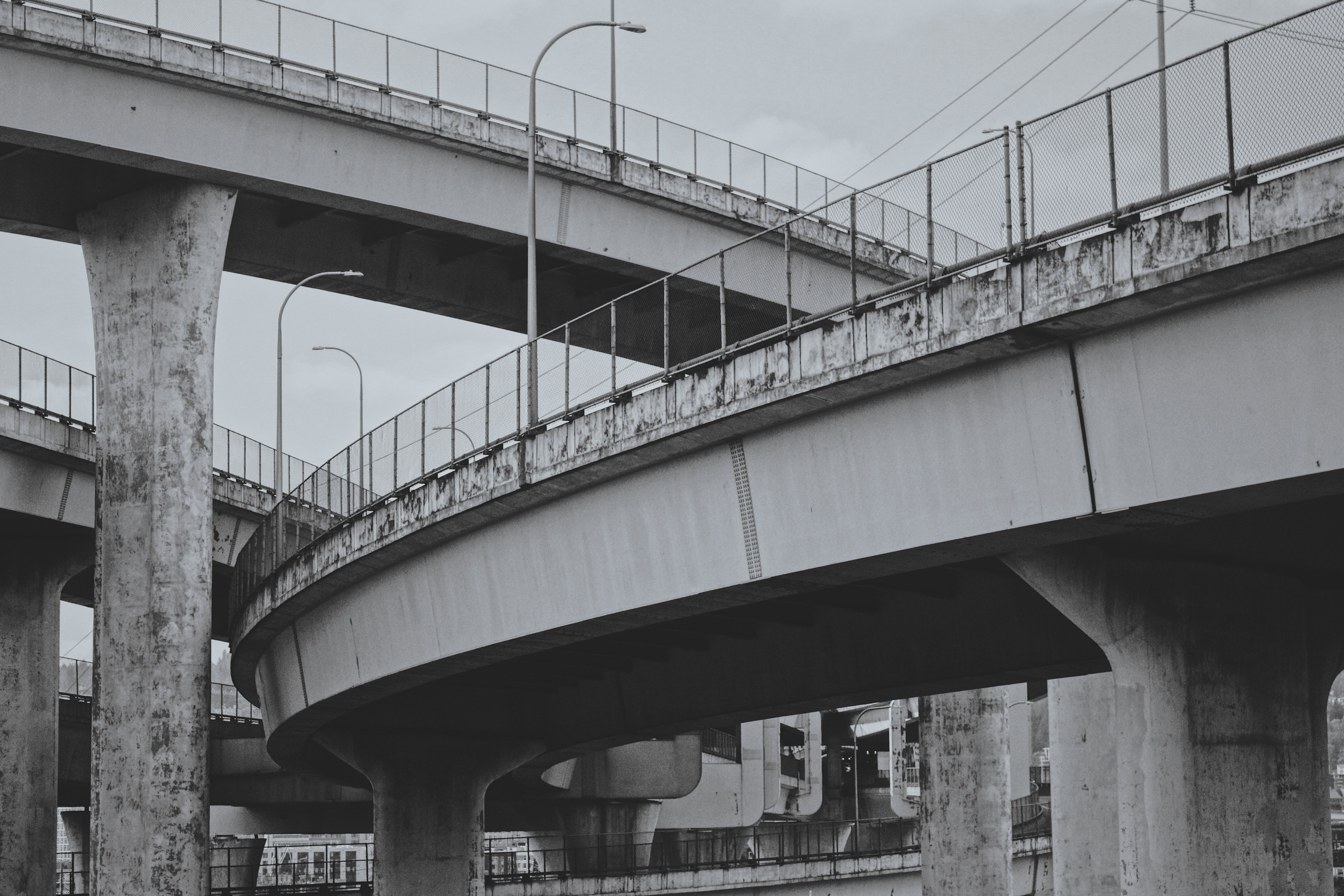 white metal bridge during daytime