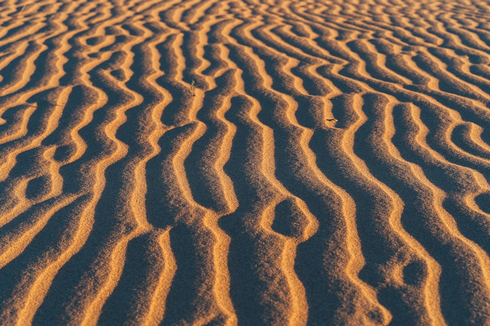 brown sand with shadow of person