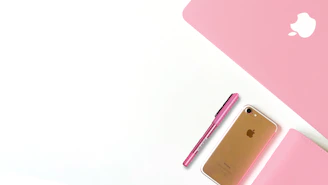 A cozy workspace with a flamingo-themed notebook and a soft pink pen beside a laptop.
