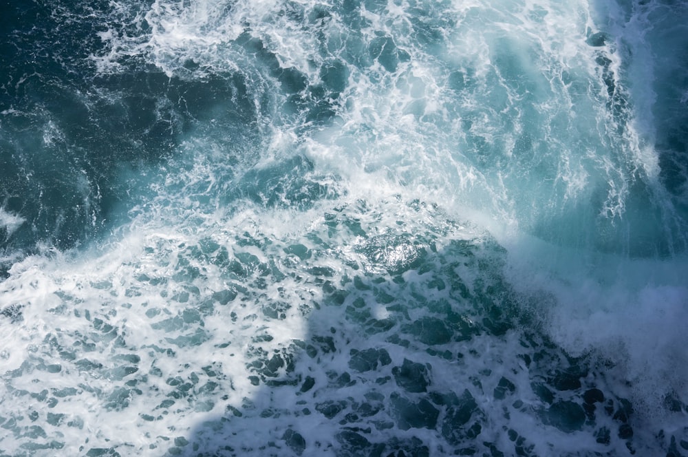 water waves on the shore