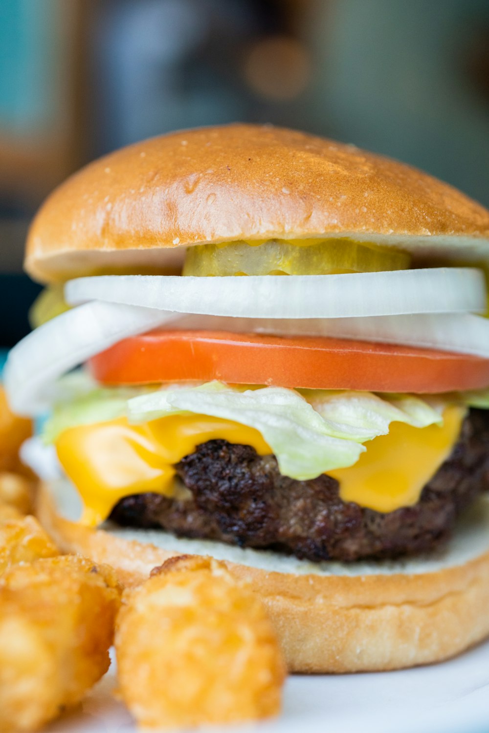 Hamburger con tortino e formaggio