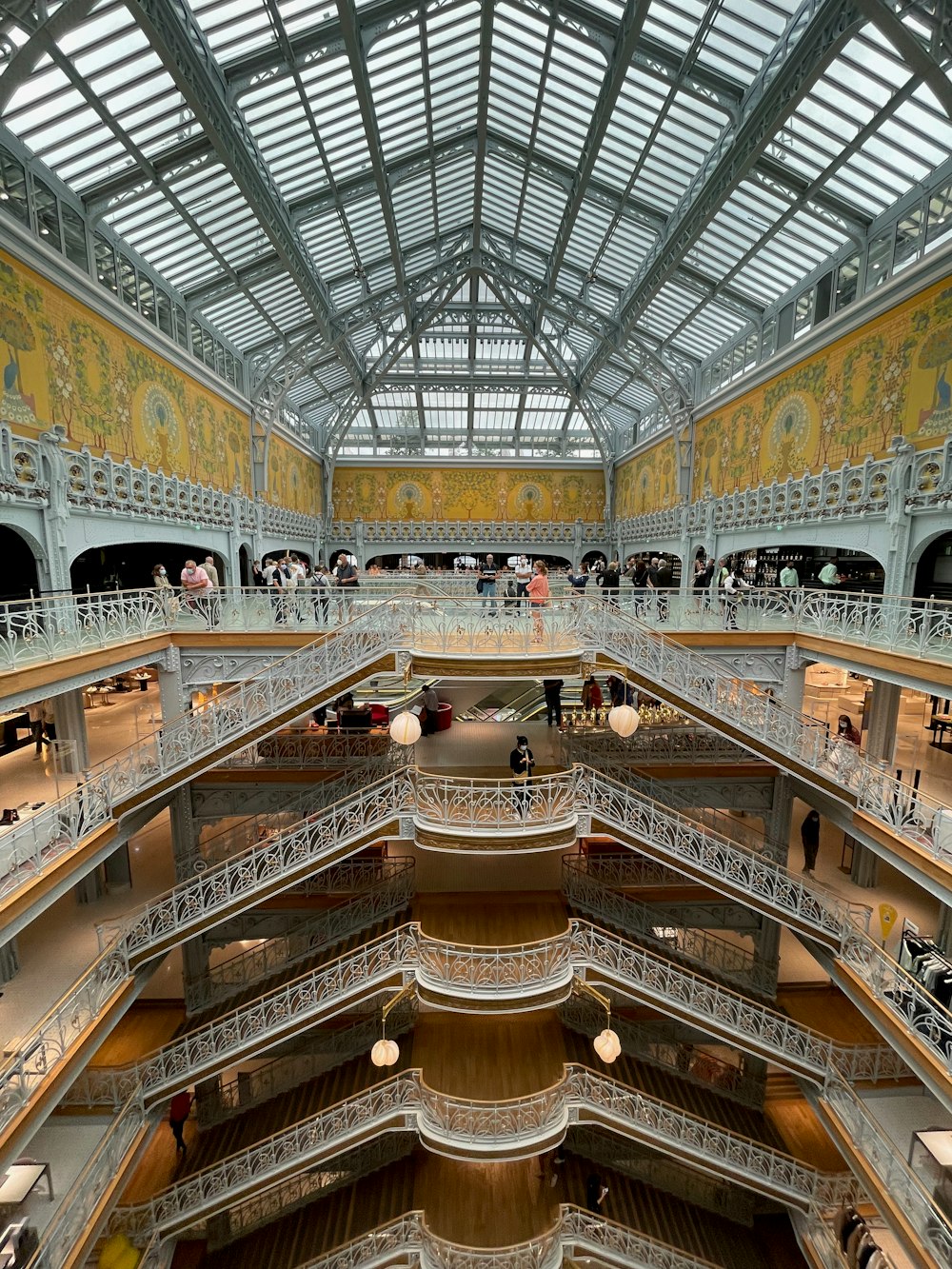 white and brown building interior