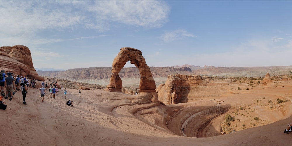 brown rock formation under blue sky during daytime