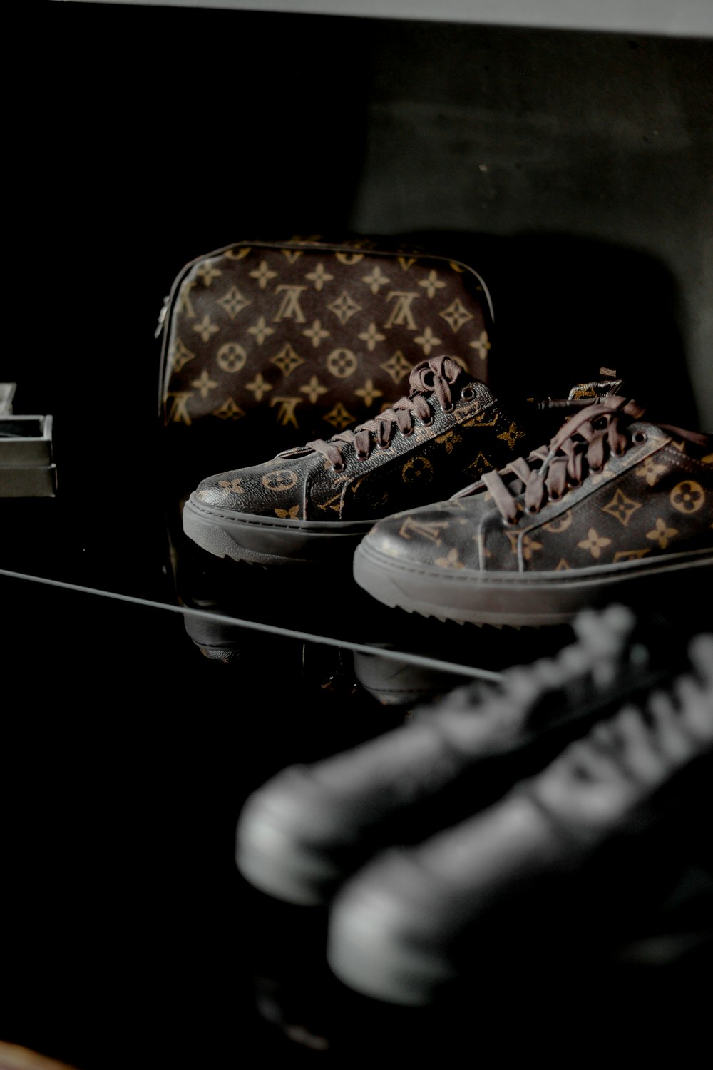 Black and white checkered vans low top sneakers photo – Free Louis vuitton  Image on Unsplash