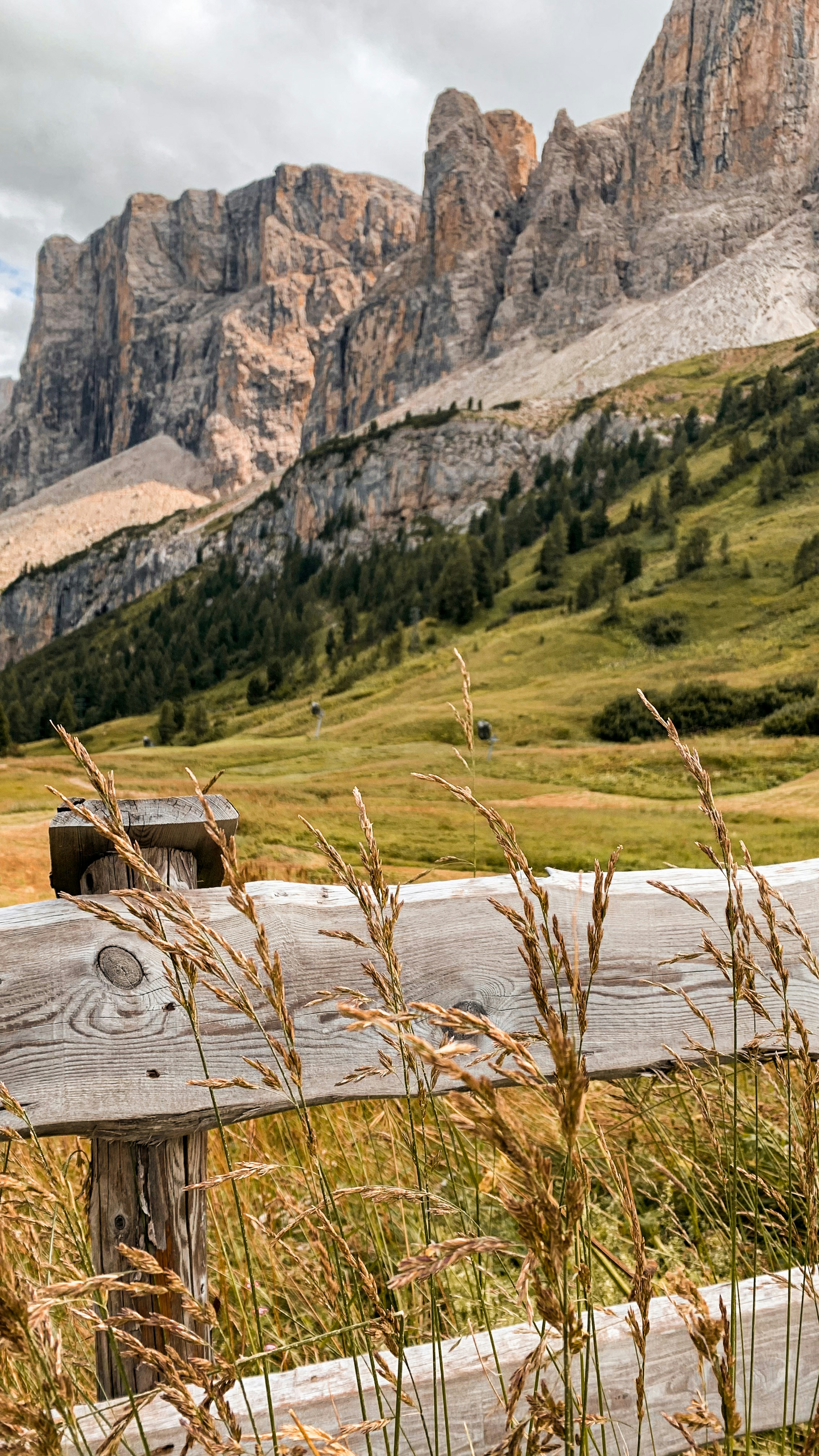 Brown wooden house on green grass field near mountain during daytime ...