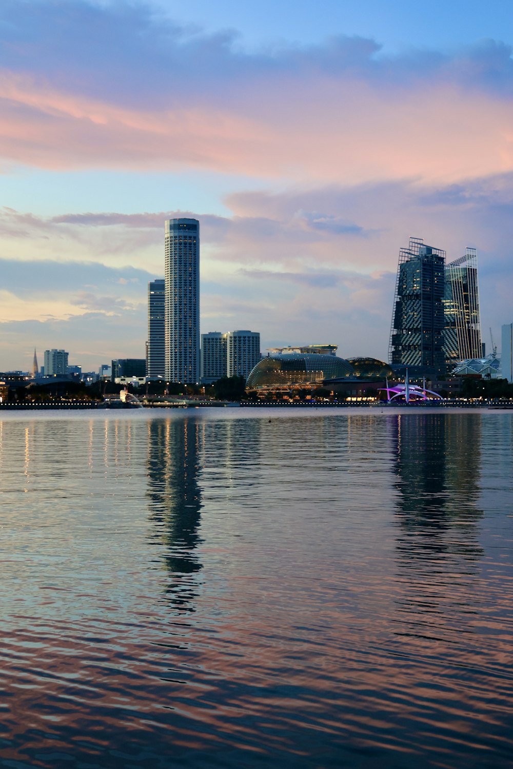 city skyline across body of water during daytime