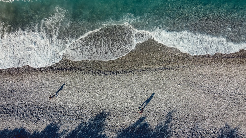 aerial view of beach during daytime