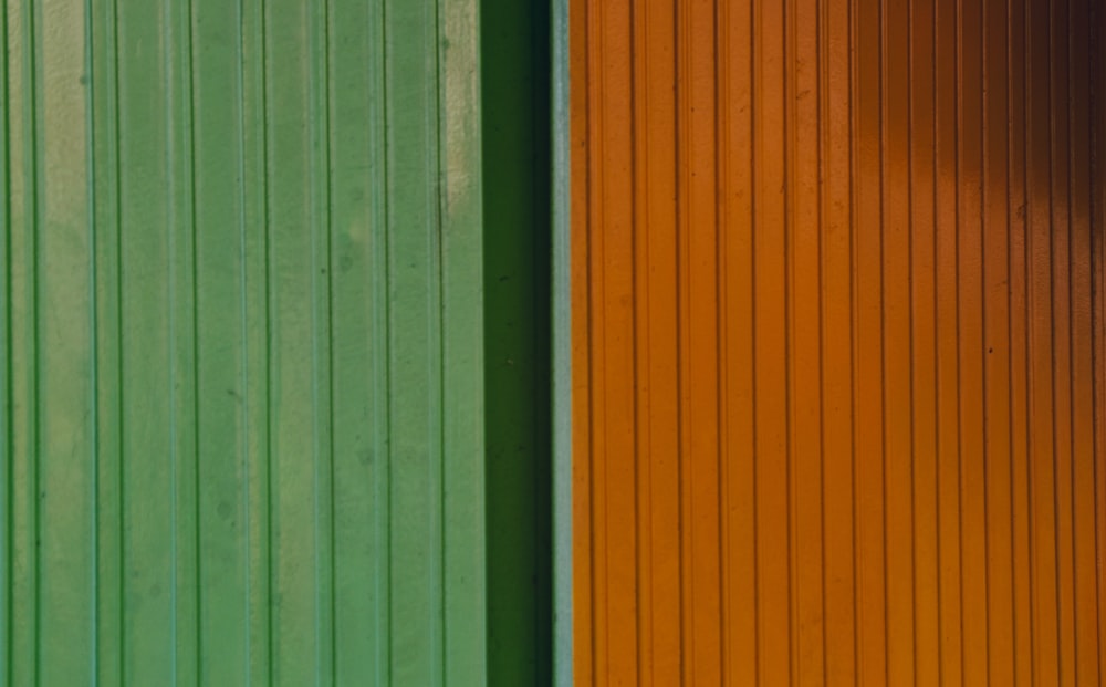 green and yellow wooden wall
