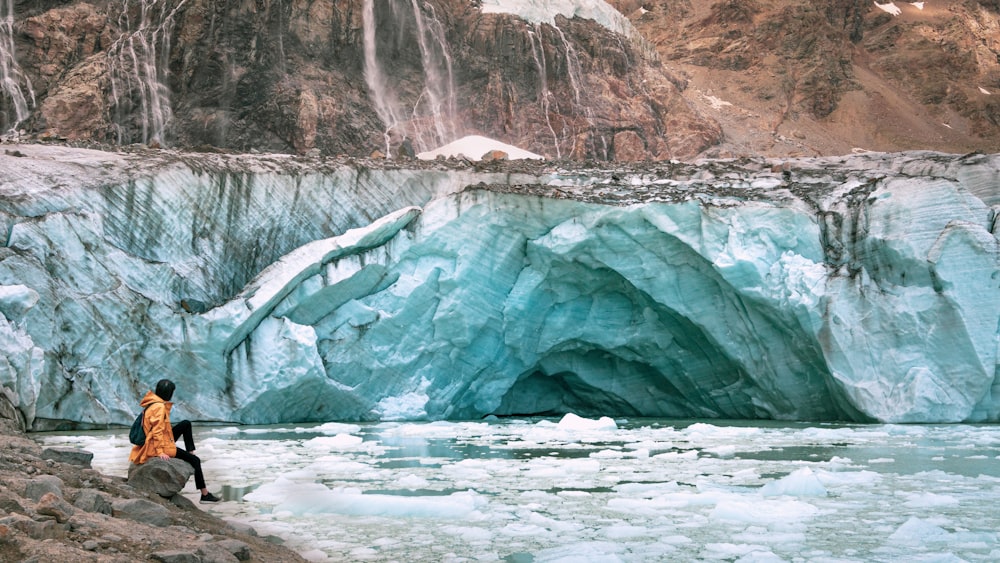 white and gray rock formation