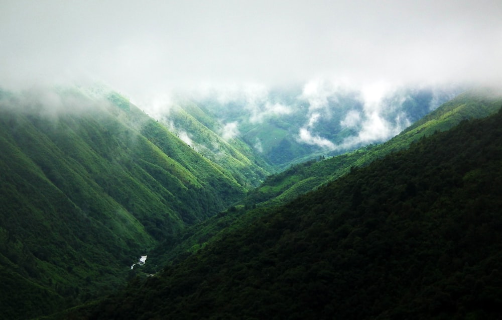 green mountains under white sky during daytime