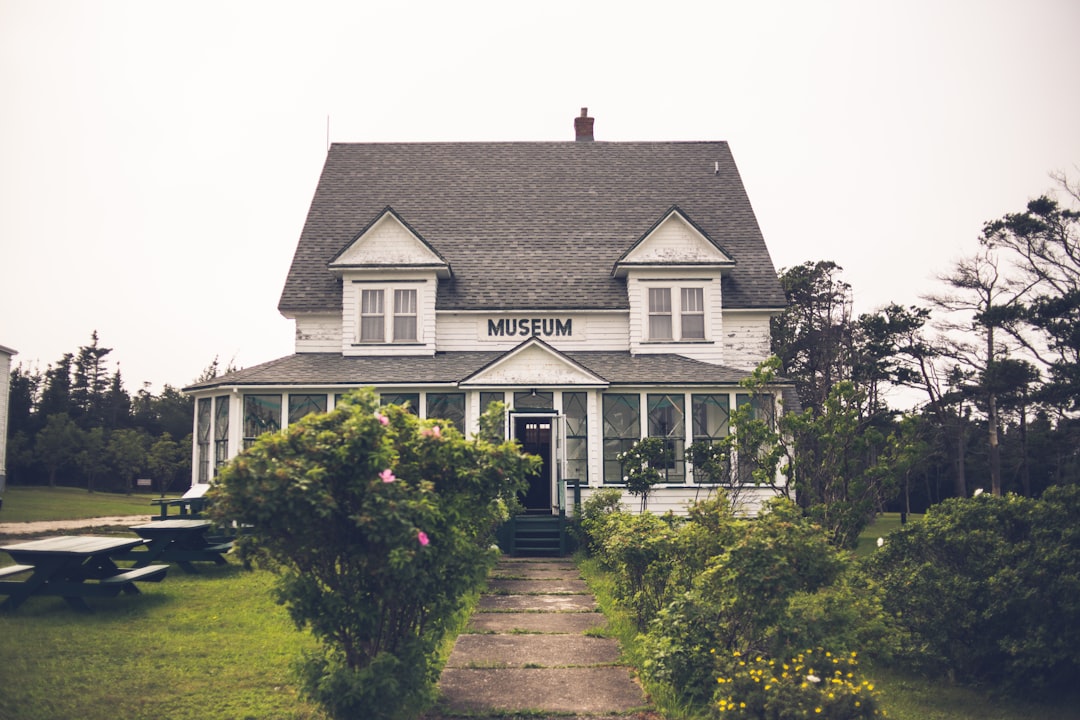 brown and white wooden house near green grass field during daytime