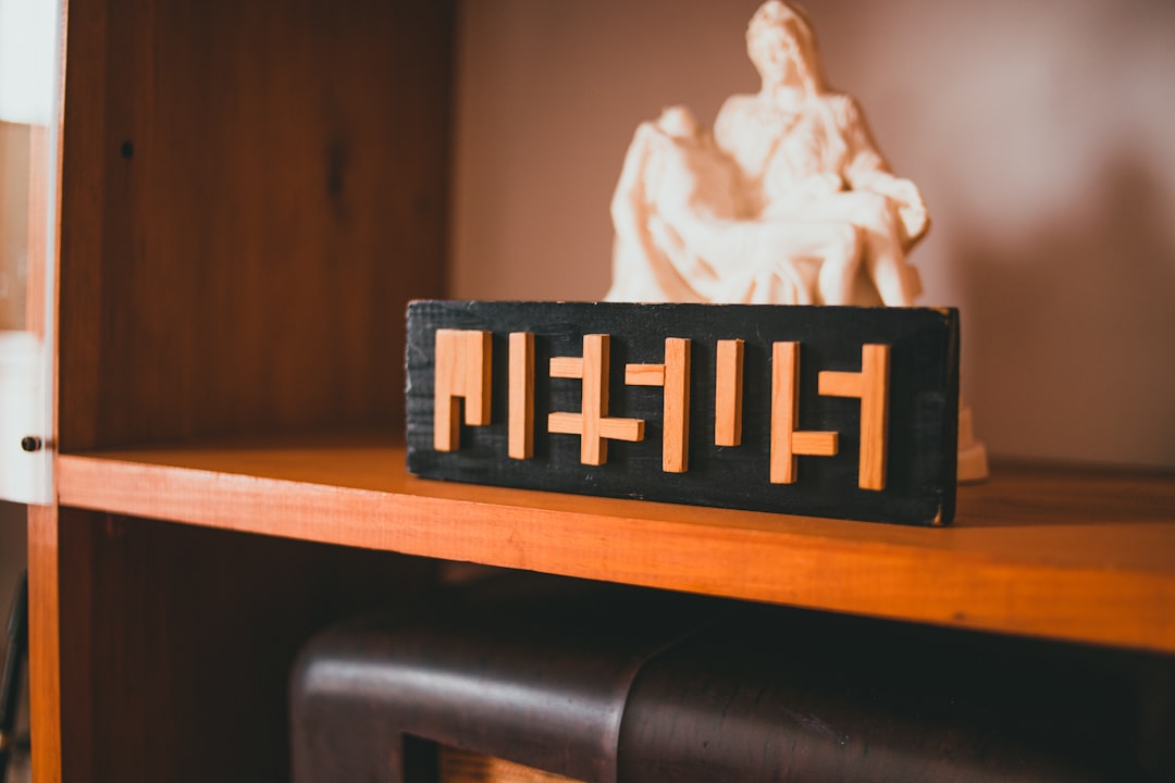 black and white wooden box