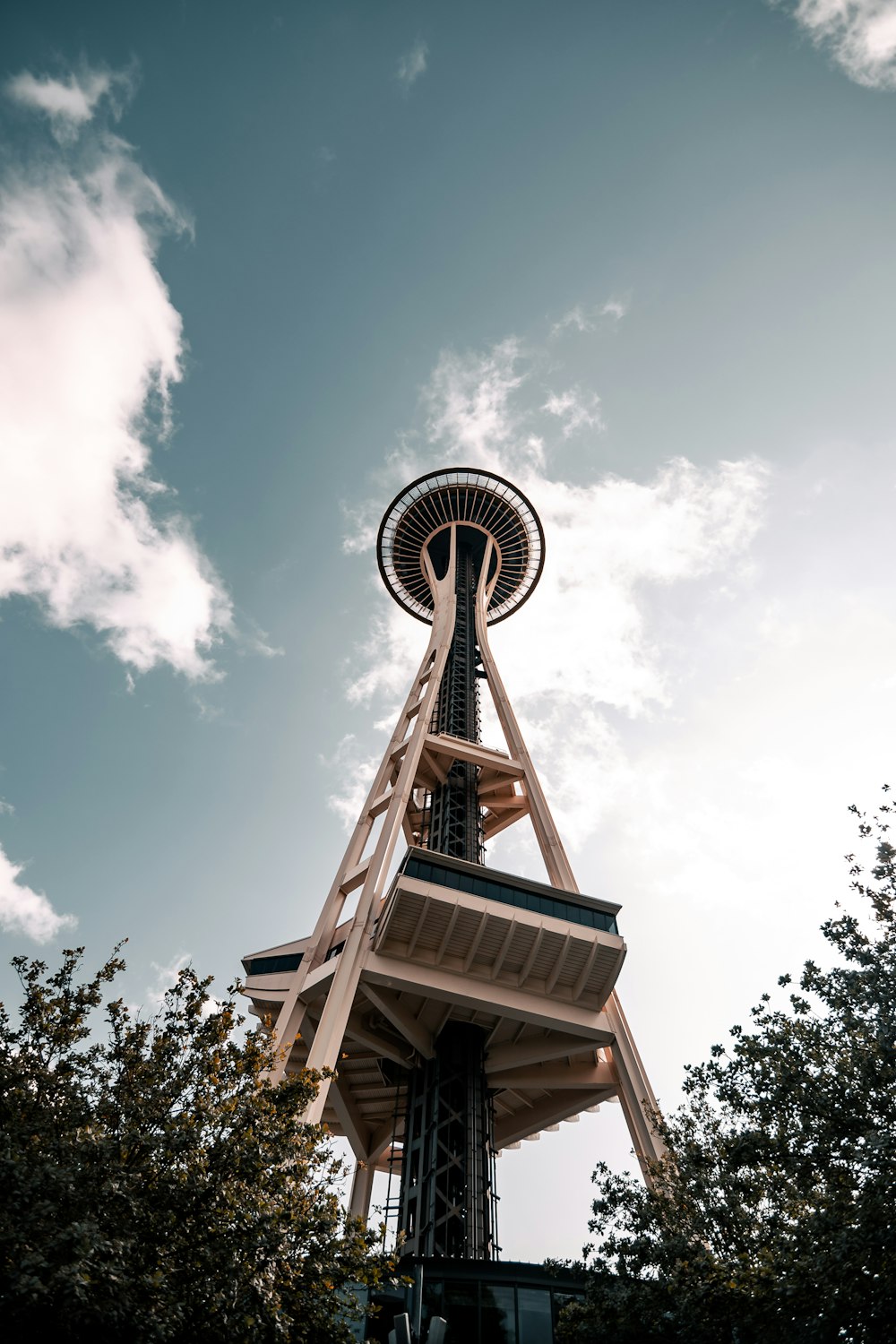 brown wooden tower under blue sky