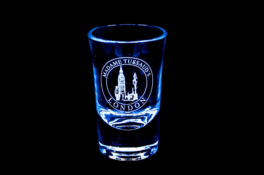 clear jack daniels drinking glass