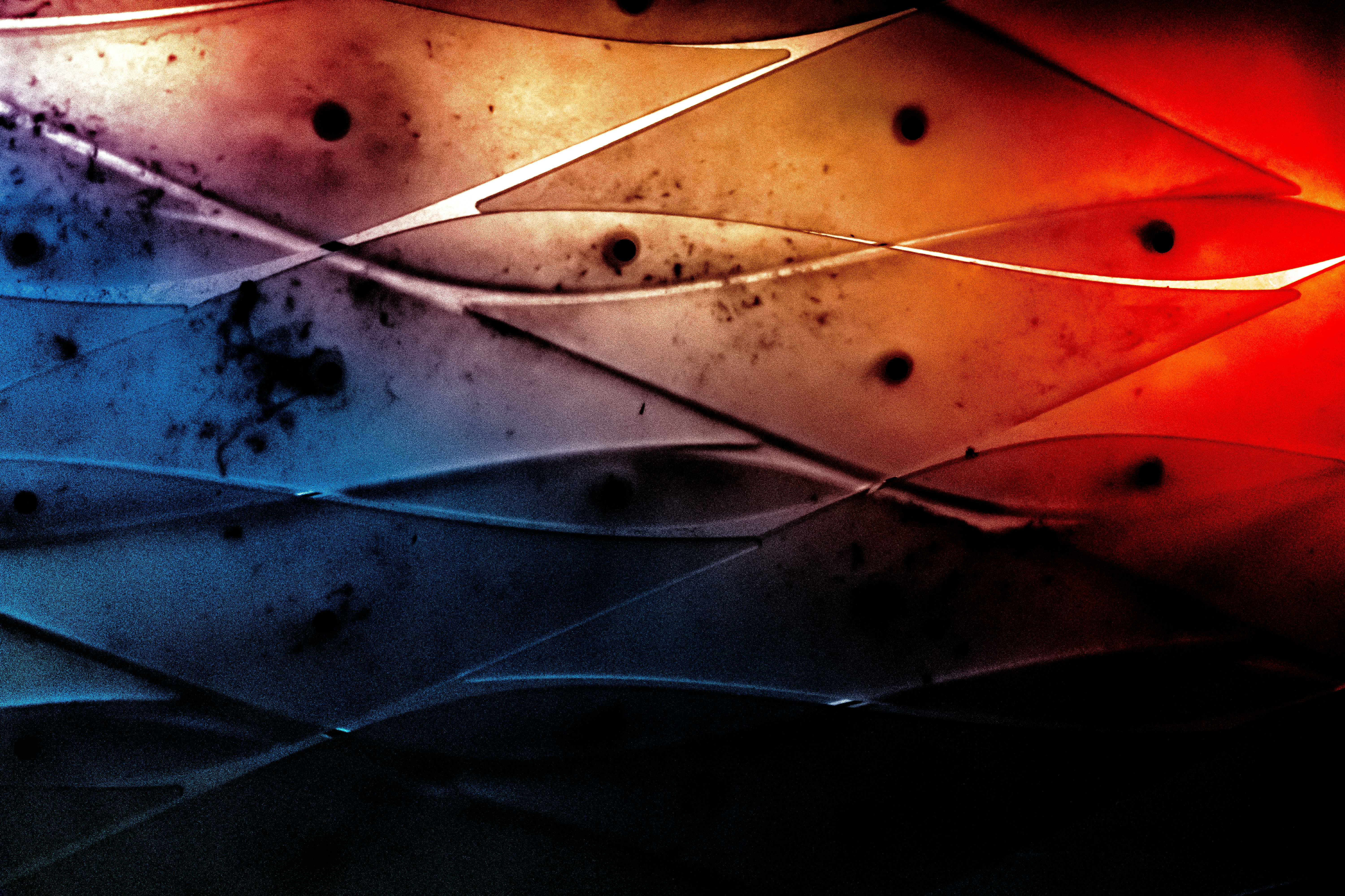 papel de parede digital claro azul e laranja