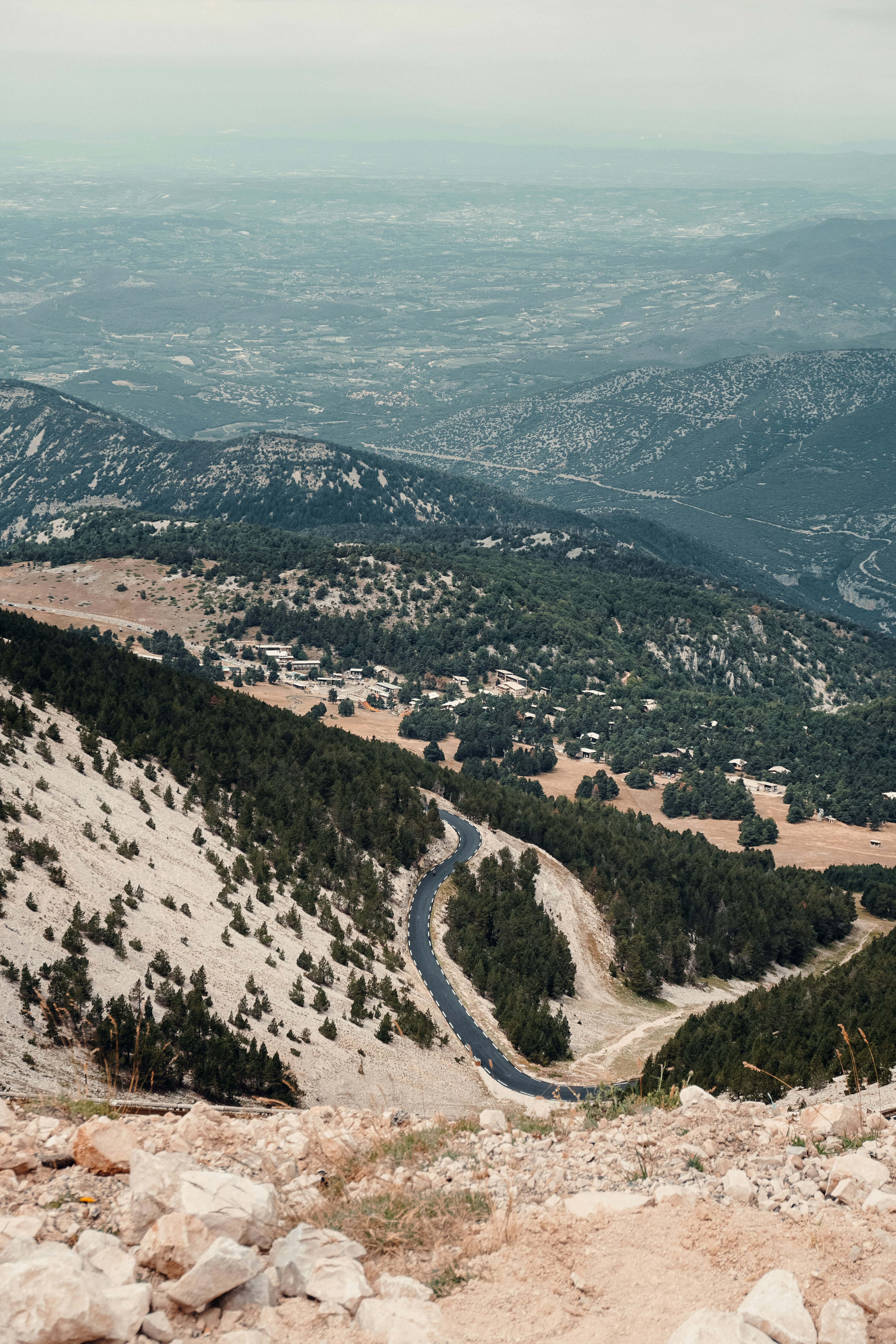 aerial view of green and brown mountains during daytime